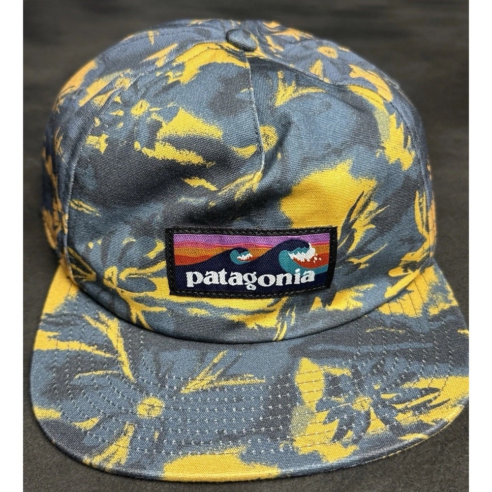 Patagonia Boardshort Label Funfarer Cap Trucker Hat 100% Organic Cotton SnapBack